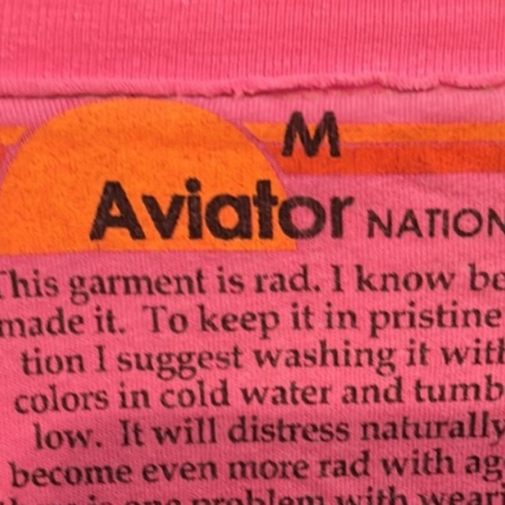 Aviator Nation RARE world of Barbie rugby crew size M - Picture 6 of 6